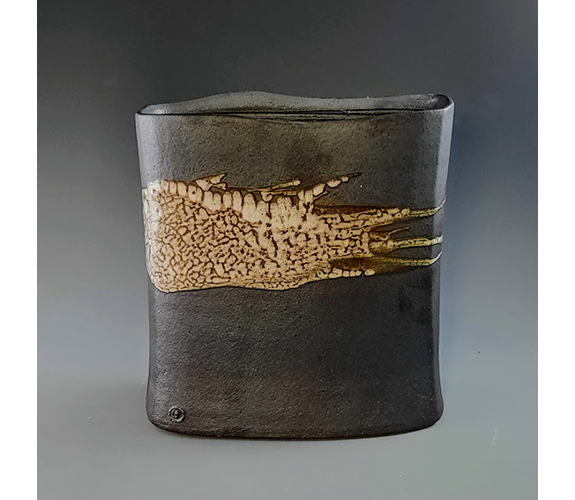 Nezumi Shino Glazed Vase - Reid Ozaki